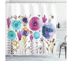 Hello Summer Concept Shower Curtain