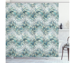 Wave Square Shower Curtain