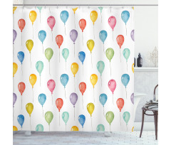 Colorful Balloons Shower Curtain
