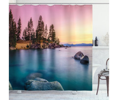 Tranquil Serene View Shower Curtain