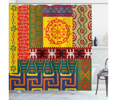 Primitive Tribal Shower Curtain