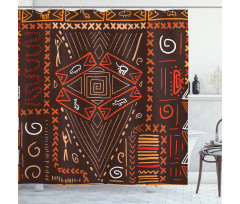 Aboriginal Cave Shower Curtain