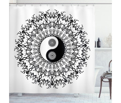 Mandala Vintage Boho Shower Curtain