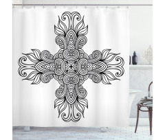 Royal Old Celtic Knot Shower Curtain