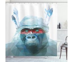 Wild Monkey Shower Curtain