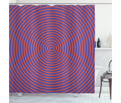 Hypnotic Spiral Shower Curtain