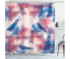 Boho Dye Feathers Shower Curtain