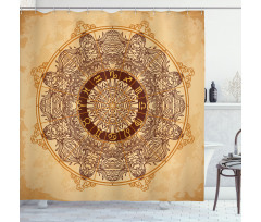 Astrology Aged Shower Curtain