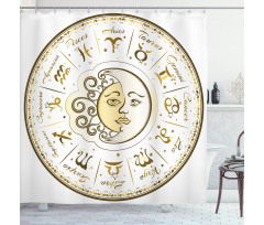 Horoscope Positions Shower Curtain