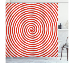 Spiral Concentrate Line Shower Curtain