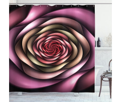 Rose Petals Modern Art Shower Curtain