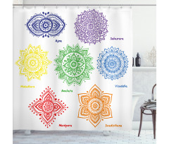 Colorful Chakra Shower Curtain
