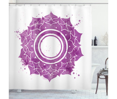Mandala Chakra Splash Shower Curtain