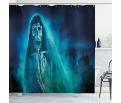 Gothic Ghost Shower Curtain