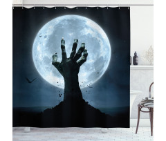 Zombie Grave Shower Curtain