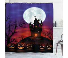 Haunted Castle Shower Curtain