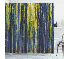 Autumn Woodland Nature Shower Curtain