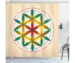 Space Time Spiral Shower Curtain