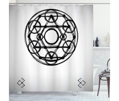 Sketch Triangles Shower Curtain