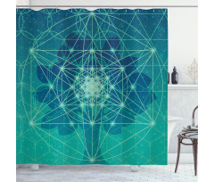 Tree with Shapes Shower Curtain