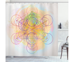 Psychedelic Flower Shower Curtain