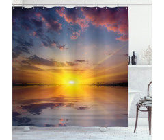 Tranquil Tender Dusk View Shower Curtain