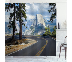 Mountain Road Landscape Shower Curtain