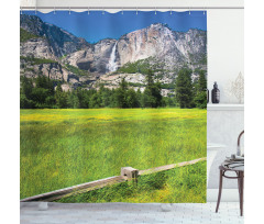 Yosemite Falls Country Shower Curtain