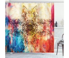 Ornate Mystic Sketch Shower Curtain