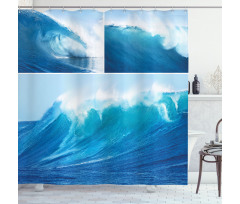 Giant Sea Ocean Waves Shower Curtain