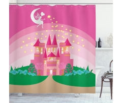 Fairytale Castle Princess Shower Curtain