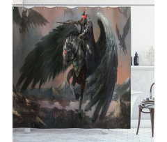 Pegasus King Leading Shower Curtain