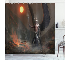 Knight Artwork Shower Curtain