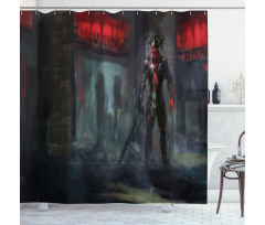 Fantasy Building Gothic Shower Curtain