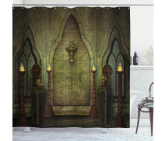 Fantasy Spooky Skull Shower Curtain