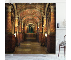 Secret Passage Medieval Shower Curtain