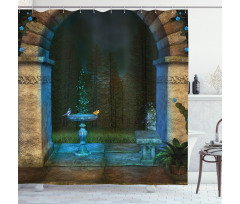Dark Fairytale Forest Shower Curtain