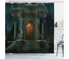 Roman Pavilion Mystic Shower Curtain