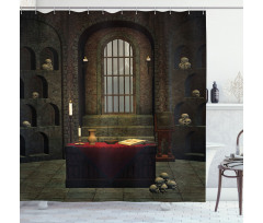 Mystical Room Skulls Shower Curtain