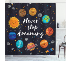 Outer Space Star Cluster Shower Curtain