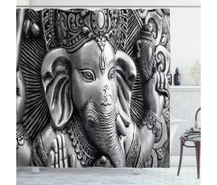 Elephant Boho Eastern Shower Curtain