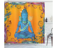 Cobra Mandala Paisley Shower Curtain