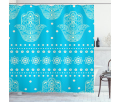 Eastern Cultural Floral Shower Curtain