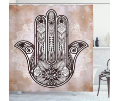 Mystic Mandala Eastern Shower Curtain