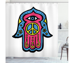 Hippie Boho Hand Fatima Shower Curtain