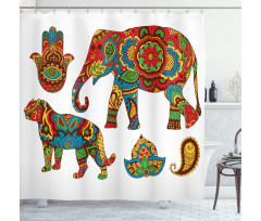 Animals Ornate Shower Curtain