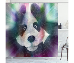 Psychedelic Panda Shower Curtain