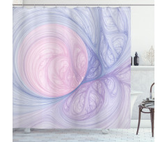 Abstract Fractal Shapes Shower Curtain