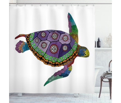 Sea Turtle Animal Shower Curtain