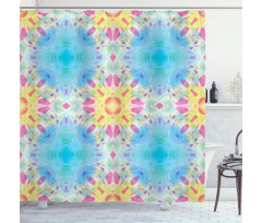 Psychedelic Blurry Art Shower Curtain